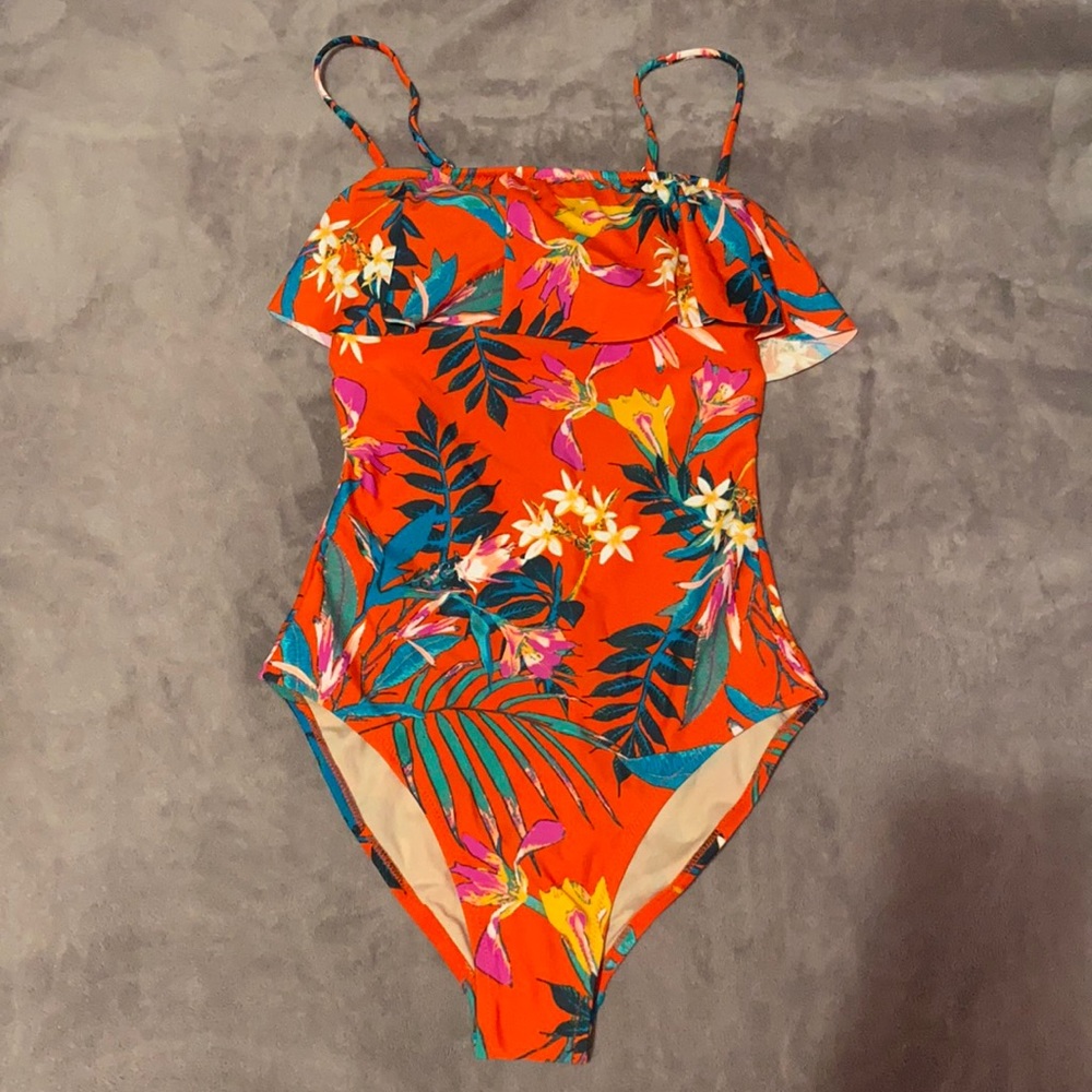 Floral bathing suit
